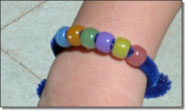 UV color changing bead bracelet