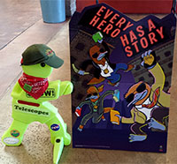 Timmy Telescope with SRP poster-Every Hero has a Story